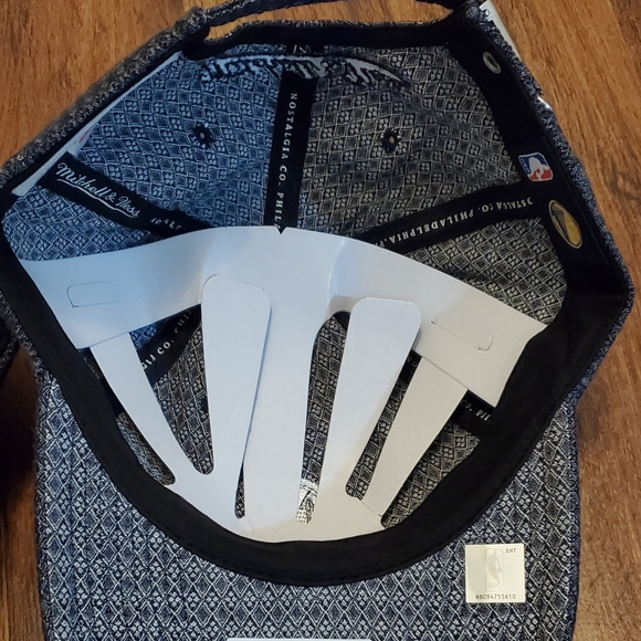 Mitchell & Ness Golden State Warriors Reverse Denim Slouch Strapback Hat -NWT - Picture 2 of 9